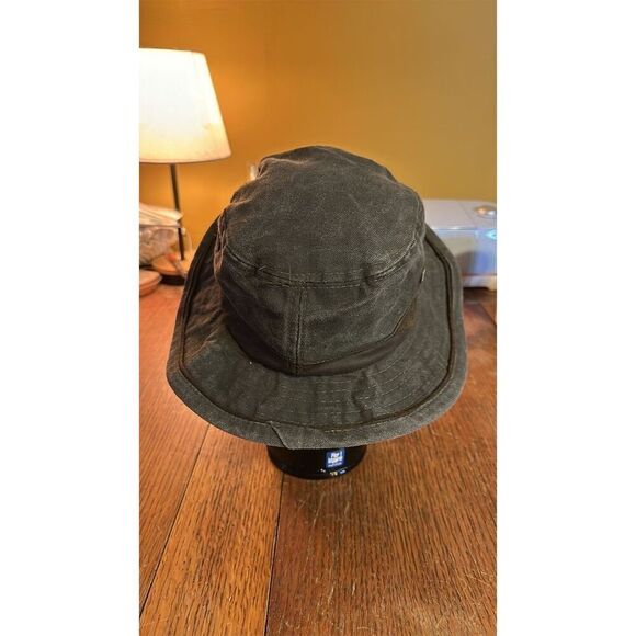 Dorfman Pacific Unisex Outback Hat M Brown Canvas Travel Summer Hat - Picture 3 of 6